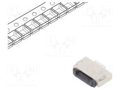 DS1020-12-6VBT1A-R_Σύνδεση: FFC/FPC; οριζόντια; PIN: 6; ZIF; SMT; 500mA; 30mΩ; -25÷85°C