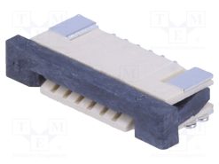 DS1020-07-6VBT1A-R_Σύνδεση: FFC/FPC; οριζόντια; PIN: 6; ZIF; SMT; επικασσιτερωμένη