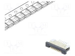 DS1020-07-6VBT1B-R_Σύνδεση: FFC/FPC; οριζόντια; PIN: 6; ZIF; SMT; επικασσιτερωμένη