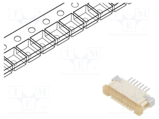 52207-0733_Σύνδεση: FFC/FPC; οριζόντια; PIN: 7; ανω επαφές