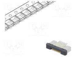 DS1020-09-8VBT1B-R_Σύνδεση: FFC/FPC; οριζόντια; PIN: 8; ZIF; SMT; 500mA; 30mΩ; -25÷85°C