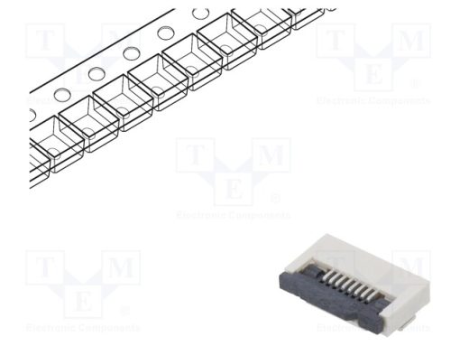 DS1020-11-8VBT1-R_Σύνδεση: FFC/FPC; οριζόντια; PIN: 8; ZIF; SMT; 500mA; 30mΩ; -40÷105°C