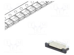 DS1020-07-8VBT1A-R_Σύνδεση: FFC/FPC; οριζόντια; PIN: 8; ZIF; SMT; επικασσιτερωμένη