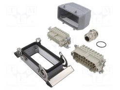 1061770000 HDC KIT HE-P 16.121 M_Σύνδεση: HDC; αρσενικό + θηλυκό; πρίζα και φις