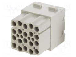 09140203101_Σύνδεση: HDC; μονάδα; θηλυκά; Han-Modular®; PIN: 20; χωρίς επαφές