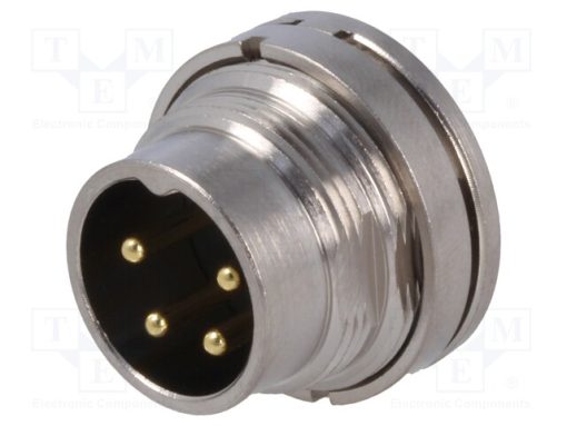 PXMBNI16RPM04ASC_Σύνδεση: M16; πρίζα; αρσενικά; κόλληση; PIN: 4; 7A; 250V; ευθύς; IP67