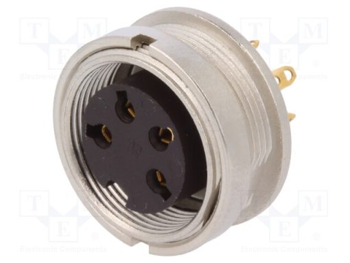 KGV 40_Σύνδεση: M16; πρίζα; θηλυκά; κόλληση; PIN: 4; 5A; 250V; IP40; 0