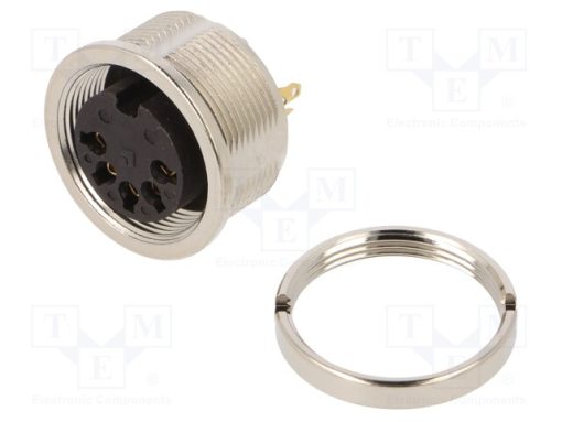 0304 05_Σύνδεση: M16; πρίζα; θηλυκά; κόλληση; PIN: 5; 5A; 60V; IP68; 0