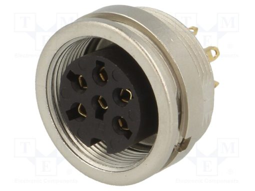 KFV 60_Σύνδεση: M16; πρίζα; θηλυκά; κόλληση; PIN: 6; 5A; 250V; IP40; 0