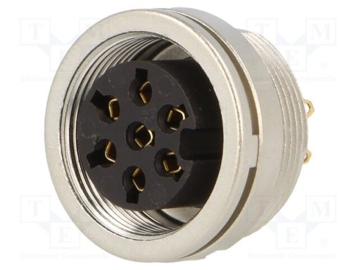 KFV 70_Σύνδεση: M16; πρίζα; θηλυκά; κόλληση; PIN: 7; 5A; 250V; IP40; 0