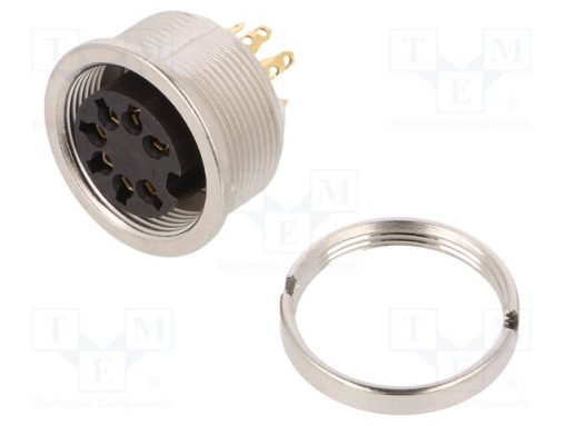 KFV 71_Σύνδεση: M16; πρίζα; θηλυκά; κόλληση; PIN: 7; 5A; 60V; IP40; 0