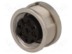 KFV 81_Σύνδεση: M16; πρίζα; θηλυκά; κόλληση; PIN: 8; 5A; 60V; IP40; 0