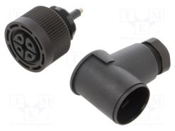 SDOAJ040PLSFKPG_Σύνδεση: M18; φύσα; θηλυκά; 250V; 4A; IP65; PIN: 4; για αγωγό; 0