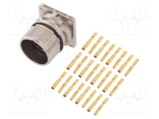 MA1LAP1200S-KIT_Σύνδεση: M23; πρίζα; PIN: 12; θηλυκά; σύσφιξη; ευθύς; 10A; Επίχρυση