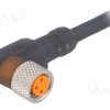 14007 RKMWV/LED A 3-224/2 M_Σύνδεση: M8; 2m; θηλυκά; PIN: 3; γωνιακός 90°; φύσα; PUR