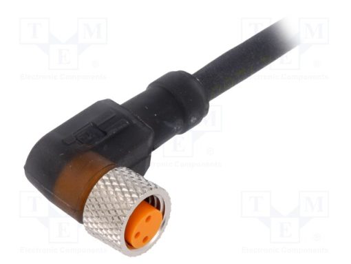 13178 RKMWV 3-224/5 M_Σύνδεση: M8; 5m; θηλυκά; PIN: 3; γωνιακός 90°; φύσα; PUR