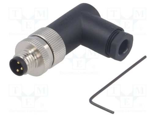 T4013008031-000_Σύνδεση: M8; αρσενικά; PIN: 3; γωνιακός 90°; χωρίς θωράκιση; φύσα