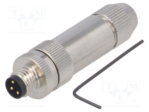 T4011019031-000_Σύνδεση: M8; αρσενικά; PIN: 3; ευθύς; θωρακισμένα; για αγωγό; φύσα