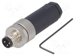 T4011008031-000_Σύνδεση: M8; αρσενικά; PIN: 3; ευθύς; χωρίς θωράκιση; για αγωγό