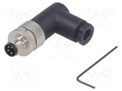 T4013008041-000_Σύνδεση: M8; αρσενικά; PIN: 4; γωνιακός 90°; χωρίς θωράκιση; φύσα