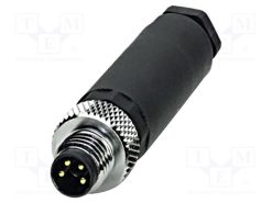 SACC-M 8MS-4CON-M-SW 1501265_Σύνδεση: M8; αρσενικά; PIN: 4; ευθύς; για αγωγό; φύσα; 4A; 30V