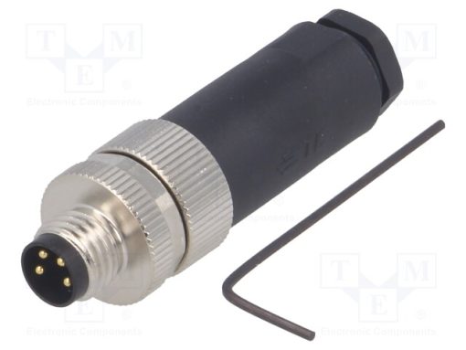 T4011008041-000_Σύνδεση: M8; αρσενικά; PIN: 4; ευθύς; χωρίς θωράκιση; για αγωγό