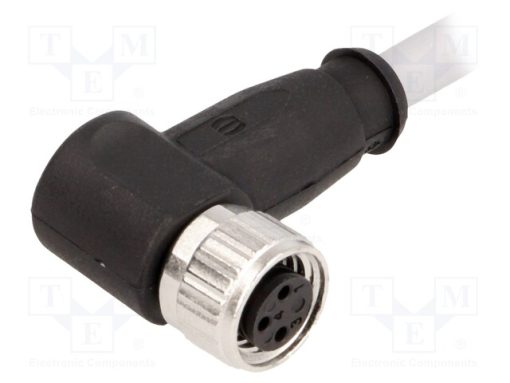 21348300380010_Σύνδεση: M8; θηλυκά; PIN: 3; γωνιακός 90°; με καλώδιο; φύσα; 1m; PVC