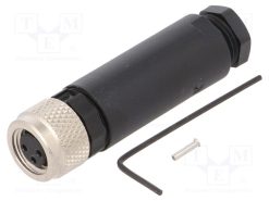 7000-08621-0000000_Σύνδεση: M8; θηλυκά; PIN: 3; ευθύς; για αγωγό; φύσα; 4A; IP67; 60V