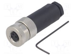 T4010008031-000_Σύνδεση: M8; θηλυκά; PIN: 3; ευθύς; χωρίς θωράκιση; για αγωγό; φύσα