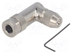 T4012019041-000_Σύνδεση: M8; θηλυκά; PIN: 4; γωνιακός 90°; θωρακισμένα; για αγωγό