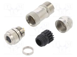 PASH-M8A-04P-FF-SL7001-00Z(H)_Σύνδεση: M8; θηλυκά; PIN: 4; ευθύς; για αγωγό; φύσα; 3A; IP65