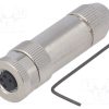 T4010019041-000_Σύνδεση: M8; θηλυκά; PIN: 4; ευθύς; θωρακισμένα; για αγωγό; φύσα