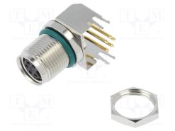 M8AS-05PFFR-SF8001_Σύνδεση: M8; θηλυκά; PIN: 5; γωνιακός 90°; για PCB; πρίζα; 1