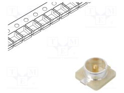 U.FL-R-SMT-1(80)_Σύνδεση: U.FL (IPX/AMC); πρίζα; 50Ω; SMT; αρσενικά