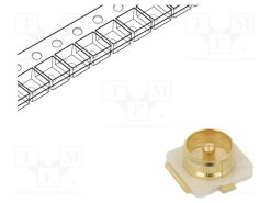 CONUFL001-SMD-T_Σύνδεση: U.FL (IPX/AMC); πρίζα; 50Ω; SMT; αρσενικά; 6GHz; -40÷90°C