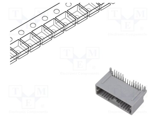 348268241_Σύνδεση: automotive; Mini50; αρσενικά; πρίζα; για PCB; PIN: 24; Γκρί