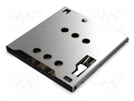 SIM7155-6-1-14-A_Σύνδεση: για κάρτες; Micro SIM; push-pull; SMT; gold flash; PIN: 6