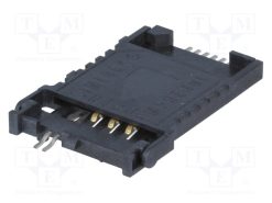 C707 10M006 000 2_Σύνδεση: για κάρτες; SIM; SMT; PIN: 6; 3mm; 100mΩ