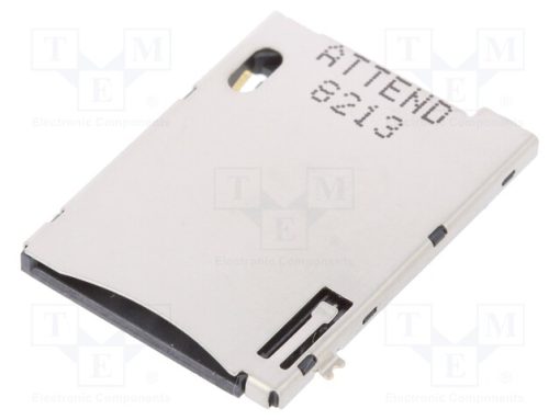 115A-BDA0-R01_Σύνδεση: για κάρτες; SIM; push-push; SMD; Επίχρυση; PIN: 10(8+2)