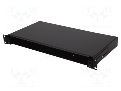 FB0001B_Σύνδεση: οπτικών ινών; patch panel; RACK; μαύρο; 19"; Ύψος: 1U