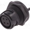 PXP4013/04S_Σύνδεση: στρογγυλό; πρίζα; θηλυκά; PIN: 4; χωρίς επαφές; UL94V-0