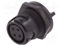 PXP4013/04S_Σύνδεση: στρογγυλό; πρίζα; θηλυκά; PIN: 4; χωρίς επαφές; UL94V-0