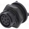 PXP4013/08S_Σύνδεση: στρογγυλό; πρίζα; θηλυκά; PIN: 8; χωρίς επαφές; UL94V-0