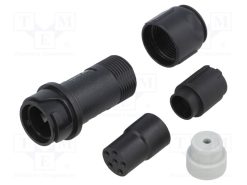 PXP4011/06S/3035_Σύνδεση: στρογγυλό; φύσα; θηλυκά; PIN: 6; χωρίς επαφές; για αγωγό