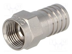 99901410 F-56-ALM 4.9/8.4_Φύσα; F; αρσενικά; ευθύς; 75Ω; RG6; σύσφιξη (εξάγωνο); για αγωγό