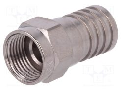 99901430 F-56-ALM 5.1/8.4_Φύσα; F; αρσενικά; ευθύς; 75Ω; RG6; σύσφιξη (εξάγωνο); για αγωγό