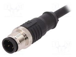 PXPTPU12FIM04DCL010PUR_Φύσα; M12; PIN: 4; αρσενικά; κωδικός D-Ethernet; IP67; 250V; 4A; 1m