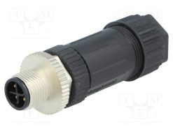 M12S-04BMMB-SL7002_Φύσα; M12; PIN: 4; αρσενικά; κωδικός S-Power; για αγωγό; IP67; ευθύς