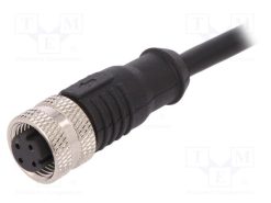 PXPTPU12FBF04DCL010PUR_Φύσα; M12; PIN: 4; θηλυκά; κωδικός D-Ethernet; IP67; 250V; 4A; ευθύς