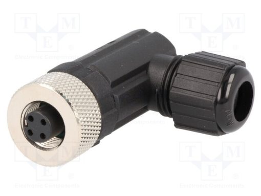 M12A-04BFFB-SR7001_Φύσα; M12; PIN: 4; θηλυκά; κωδικός Α-DeviceNet / CANopen; IP67